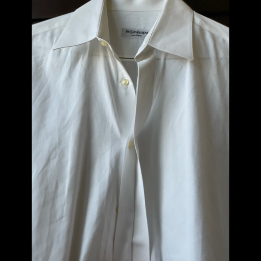 YSL | Yves Saint Laurent Pour Homme | Cotton-poplin shirt | Made in Italy